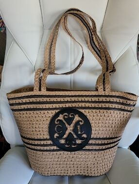 CXL by Christian Lacroix Woven Straw Tote Bag